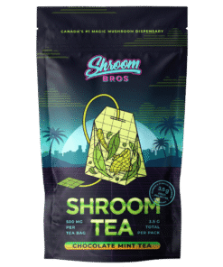 chocolate mint magic mushroom tea - shroom bros